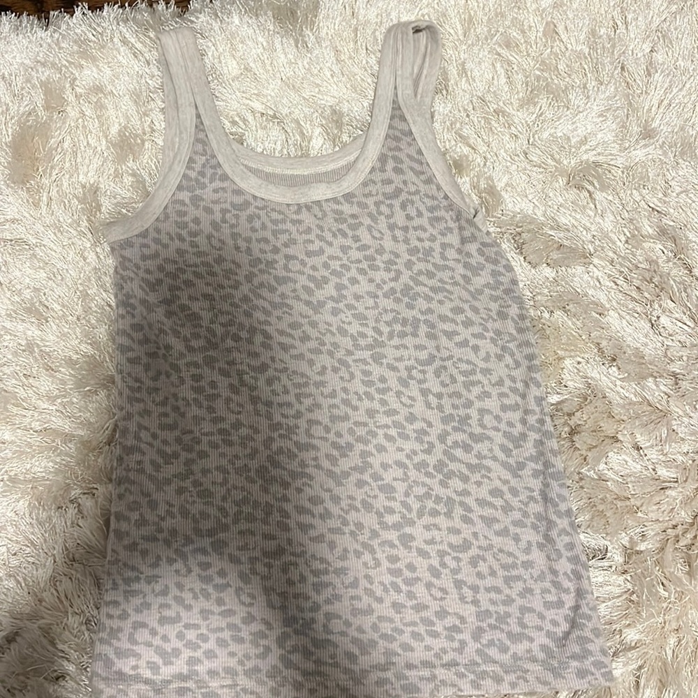 Cheetah print tank top